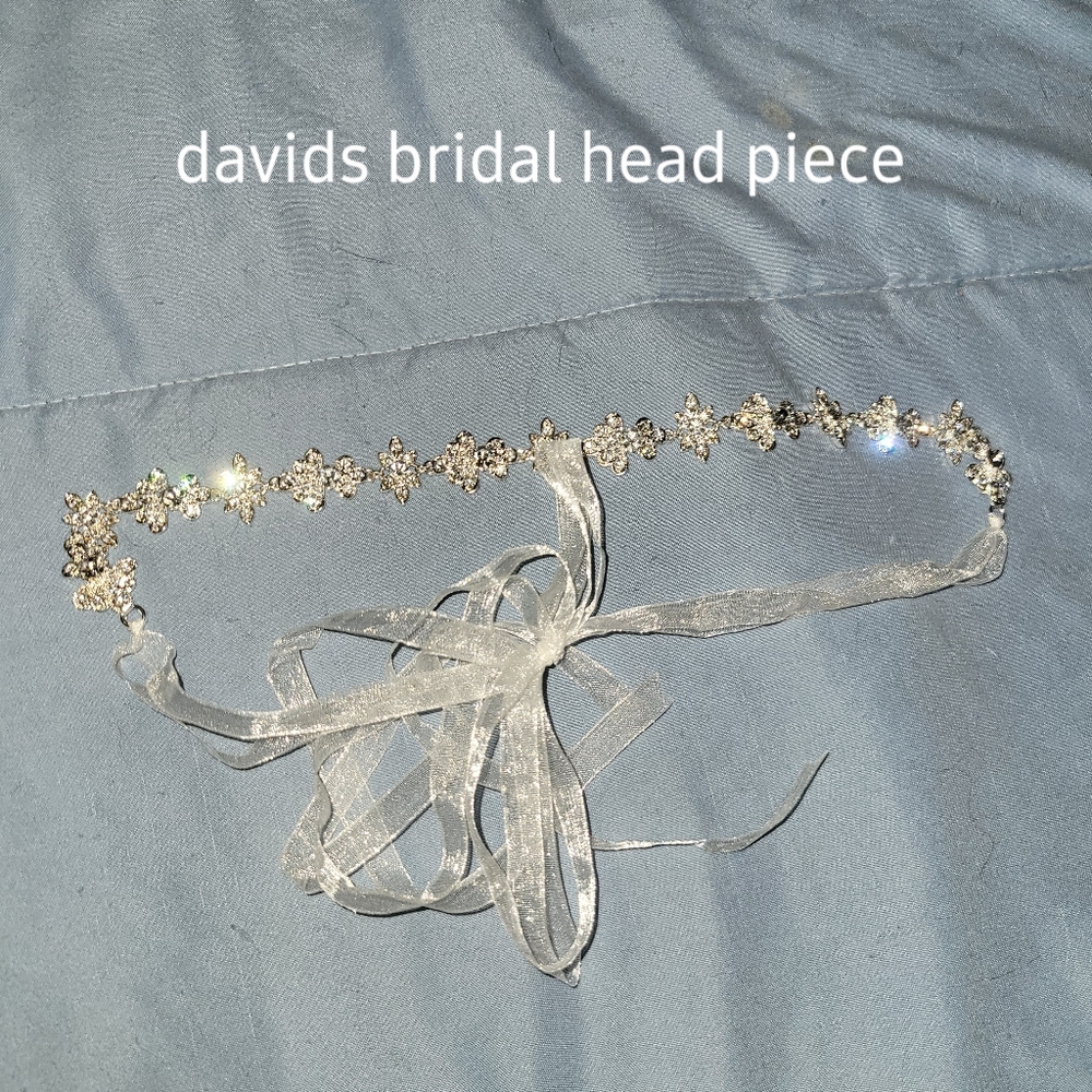 David's Bridal crystal head piece